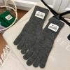 Womens Ladies Warm Winter Thick Thermal Woolen Knitted Touch Screen Gloves