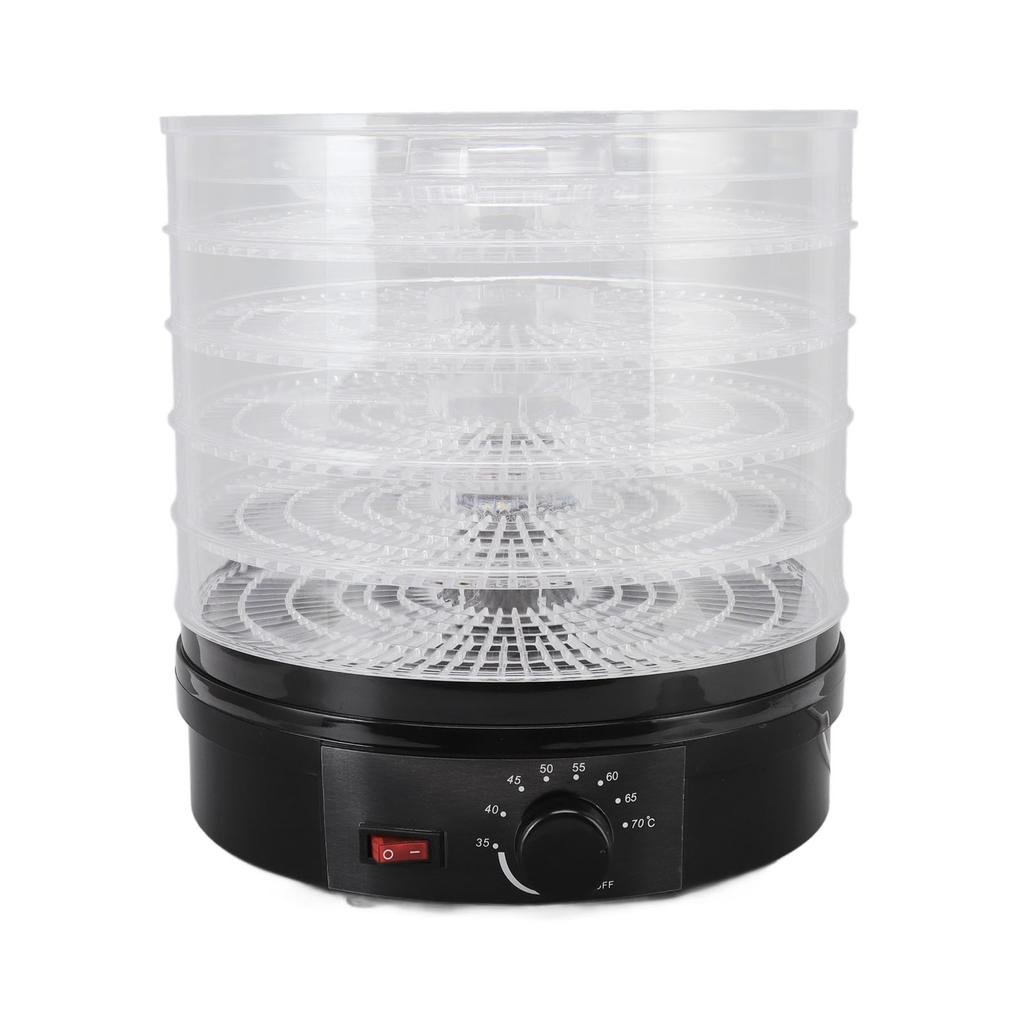Food Dehydrator Black ABS Fruit Vegetables Meat Touch Control Food Air Dryer for Home