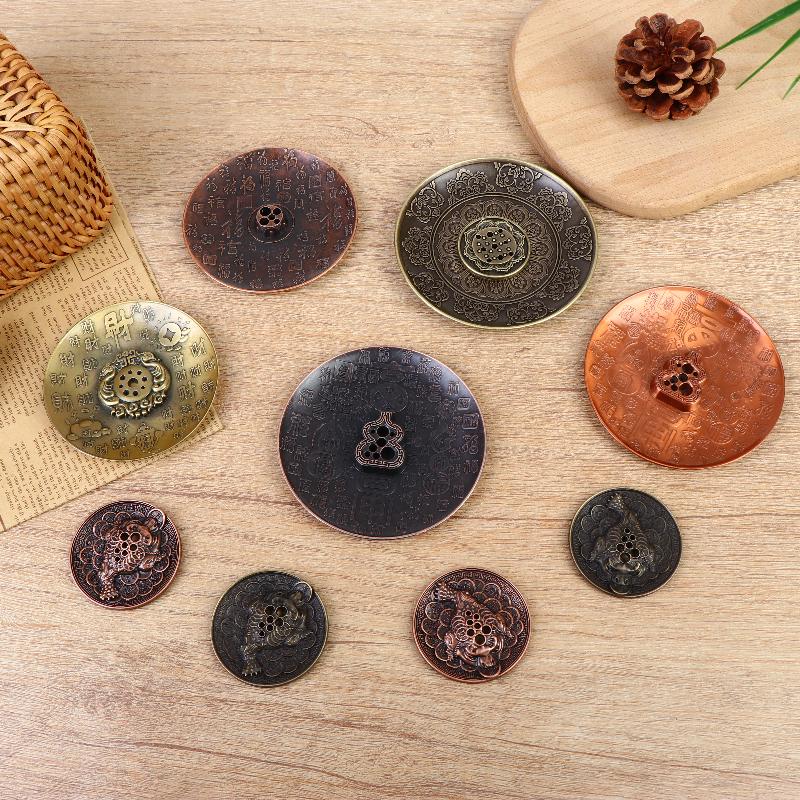1/2/3/4Pcs Golden Toad Incense Diffuser Incense Stick Holder Metal Zen Lotus Buddha Incense Burner Censer Buddhist Aromatherapy
