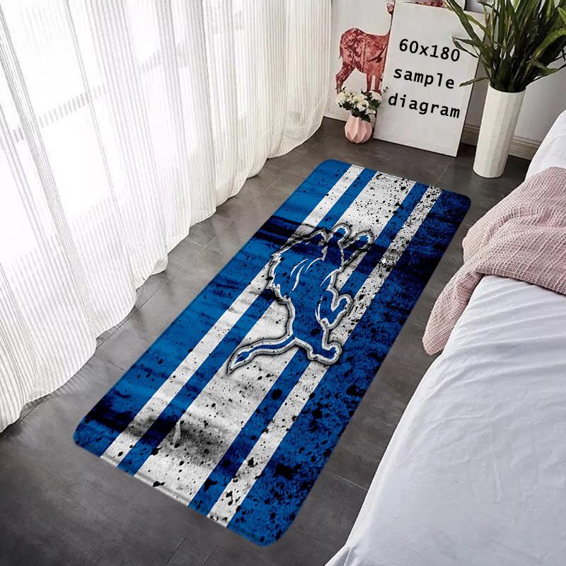 Entrance Doormat Balcony Rugs Living Room Carpet Foot Mats Bath Rug Detroit Lions Floor Mat Ideal Gifts Non-slip House Decors