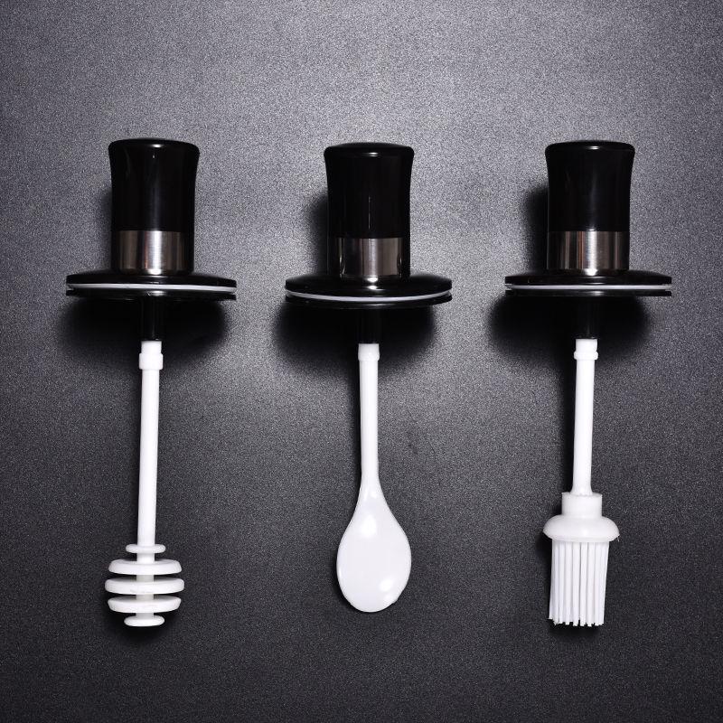 Moisture-Proof Glass Seasoning Jar with Spoon