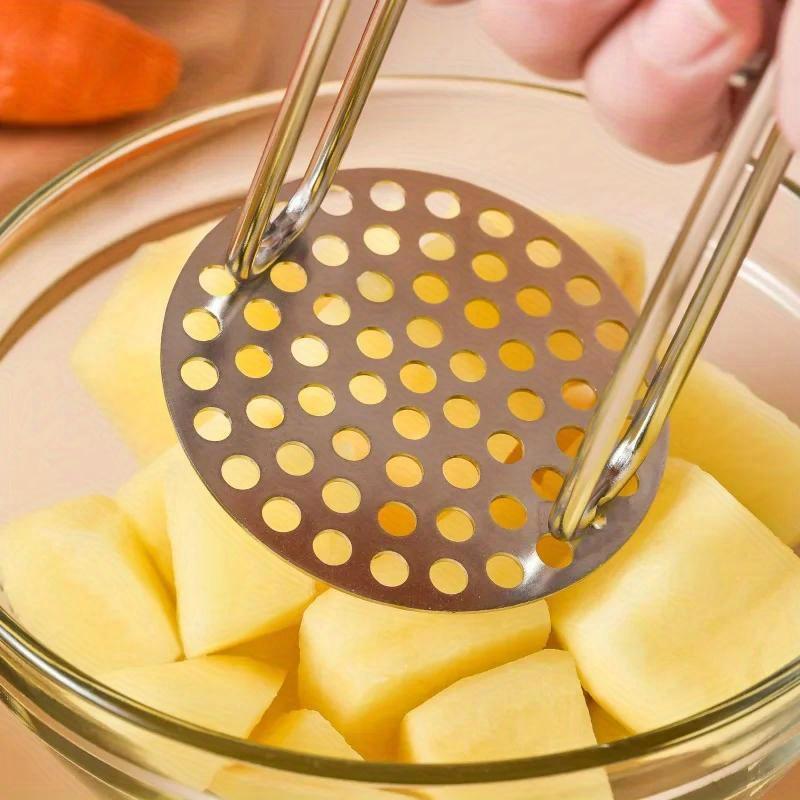 stainless steel potato masher kitchen tool red sweet potato fruit masher crushed mash 3