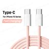 Original PD 60W Fast Charger 6A USB C To Type C Cable For Apple iPhone 15/16 Pro MAX Quick Charging For Samsung S24 Xiaomi Cable