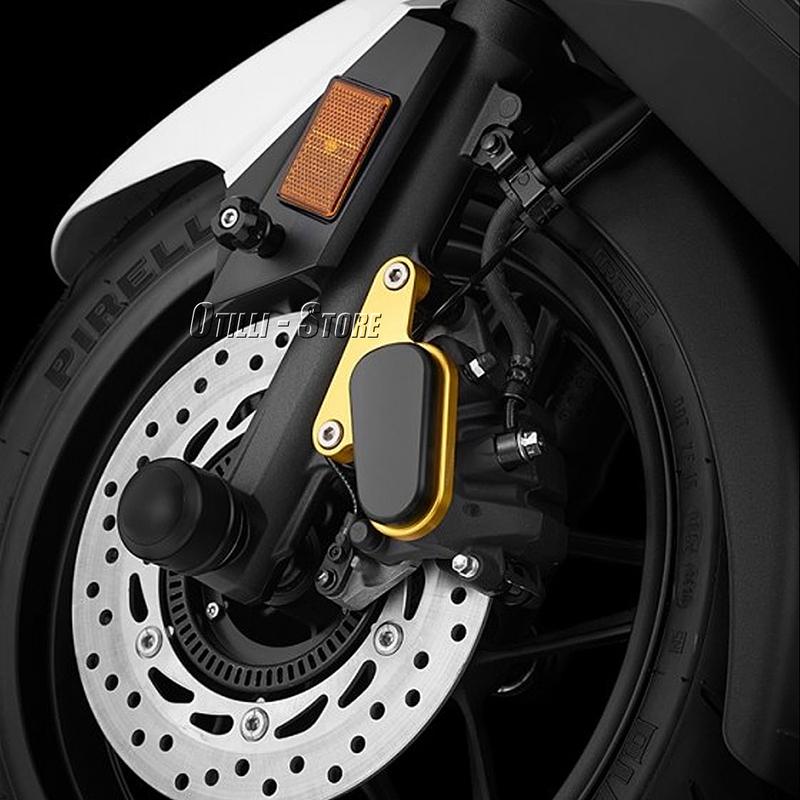 CNC Front Brake Disc Caliper Left Protector Decorative Cover Guard For HONDA ADV350 ADV 350 Forza300 Forza350 NSS350