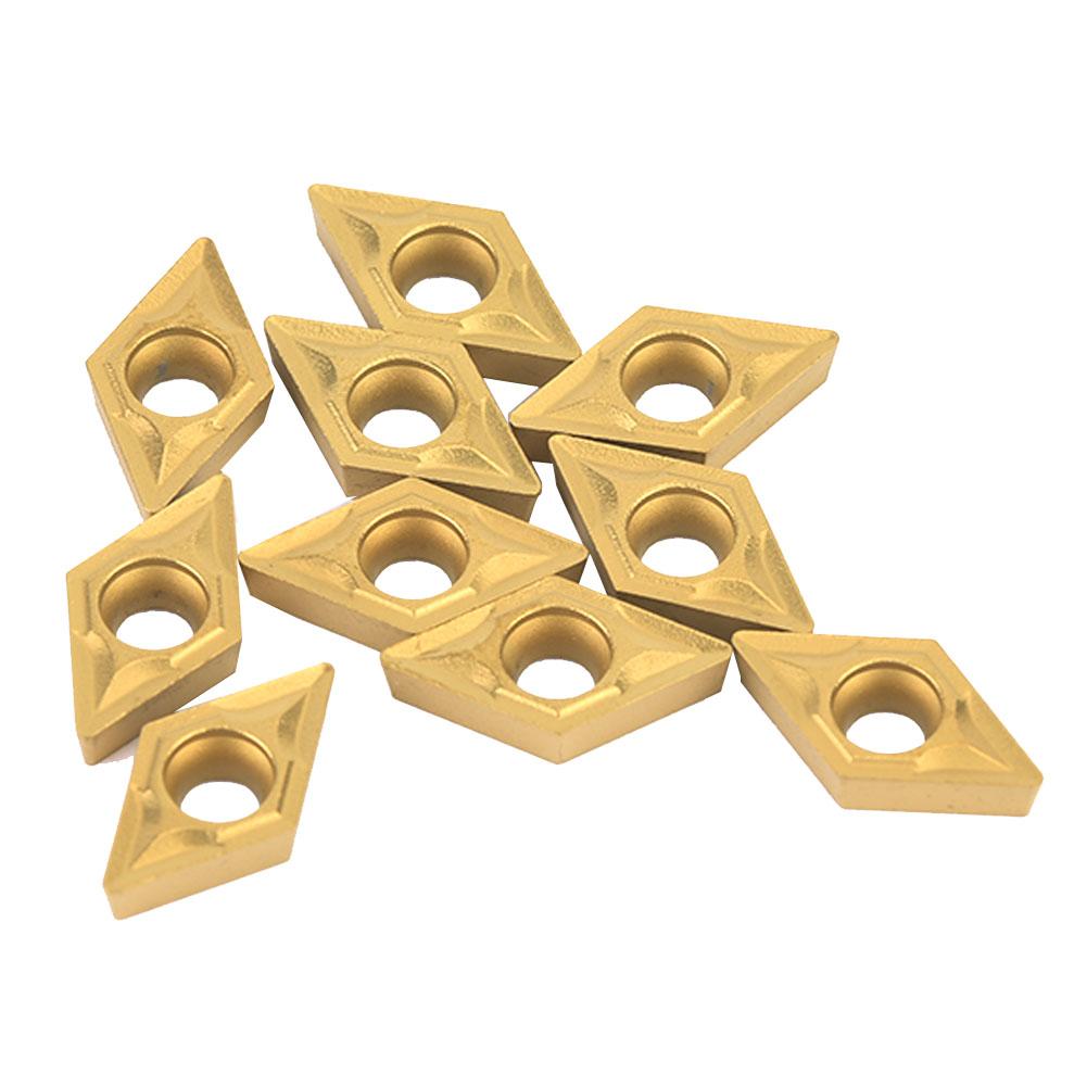 10 STÜCKE DCMT070204 US735 DCMT21.51 CNC Beschichtete Hartmetall-Wendeplatte Drehwerkzeug mit Schraubenschlüssel
