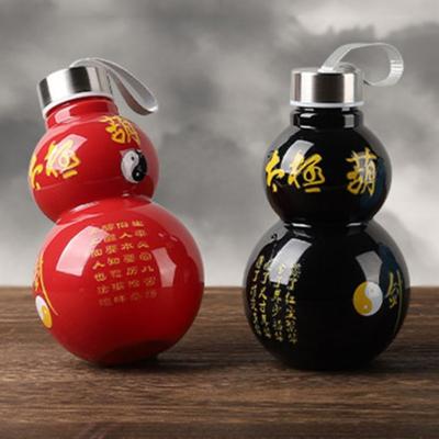 Gourd Shaped Vintage Water Kettle Large Capacity Gourd Drink Bottle Gourd Sports Bottle  Gym