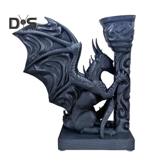 

Готические подставки для книг в виде дракона, средневековые 3D-печатные подставки для книг в виде статуи дракона для домашнего офиса, книжных полок, декора гостиной 1pc чёрный