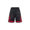 Gerade, lockere Shorts mit Logo-Aufdruck für Herren, Schwarz, AQ0621-010