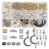 117 Stück Dreads Zubehör Haarschmuck Haarflechtperlen Anhänger Clips Drahtumwickelte Verzierungen Haarschnecken für Zöpfe