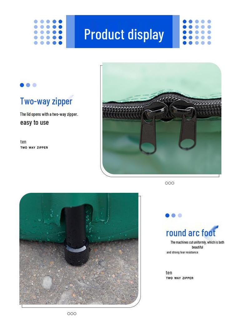 Foldable Multifunction Rainwater Collection Barrel for Gardening and Car Wash