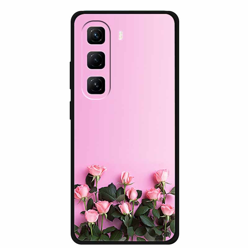 For Infinix Hot 60 Pro+ Case Cool Cartoon Soft Silicone TPU Black Cover For Infinix Hot 60 Pro Plus ShockProof Phone Case X6886