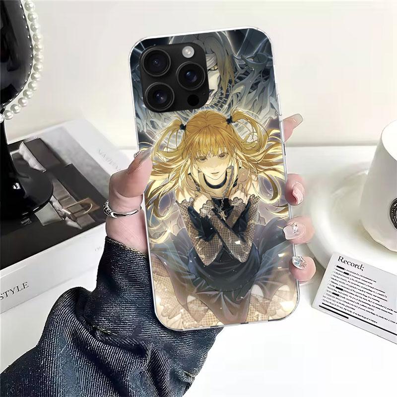 N-Note D-Death MisaMisa Soft Phone Case For IPhone 18 11 17 Air 16E 16 Pro Max 15 + 14 Plus 13 Mini 12 Apple 7 SE 8 Fundas Coque 11