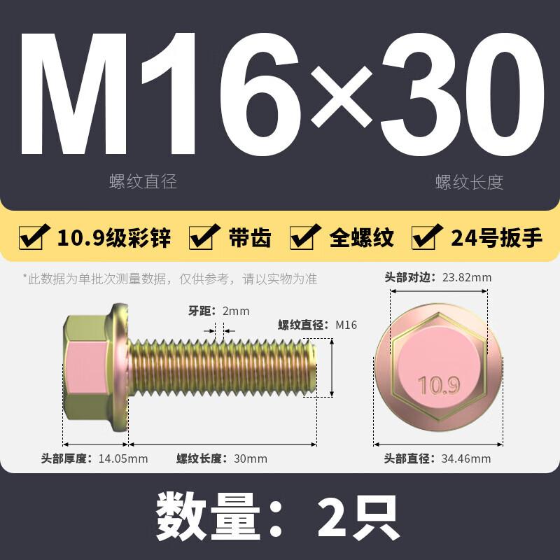 Ledewei 10.9 Grade High Strength Hex Flange Serrated Screws
