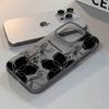 Black Flowers Phone Case For Iphone 17 17air 16 15 14 13 12 11 8 7 Pro Max Mobile Protective Case Soft Funda Cover