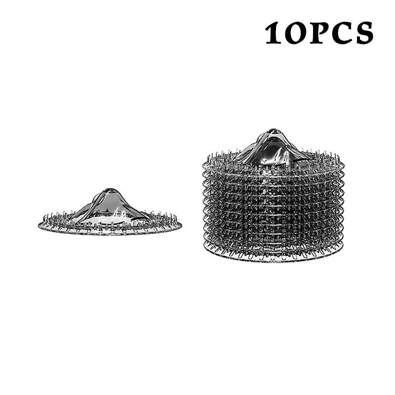10Pcs Disposable Drain Filter Hair Catcher Hair Proof Bathroom Floor Drains Shower Drain Cover Anti-Clog Mesh For Hair/Waste
