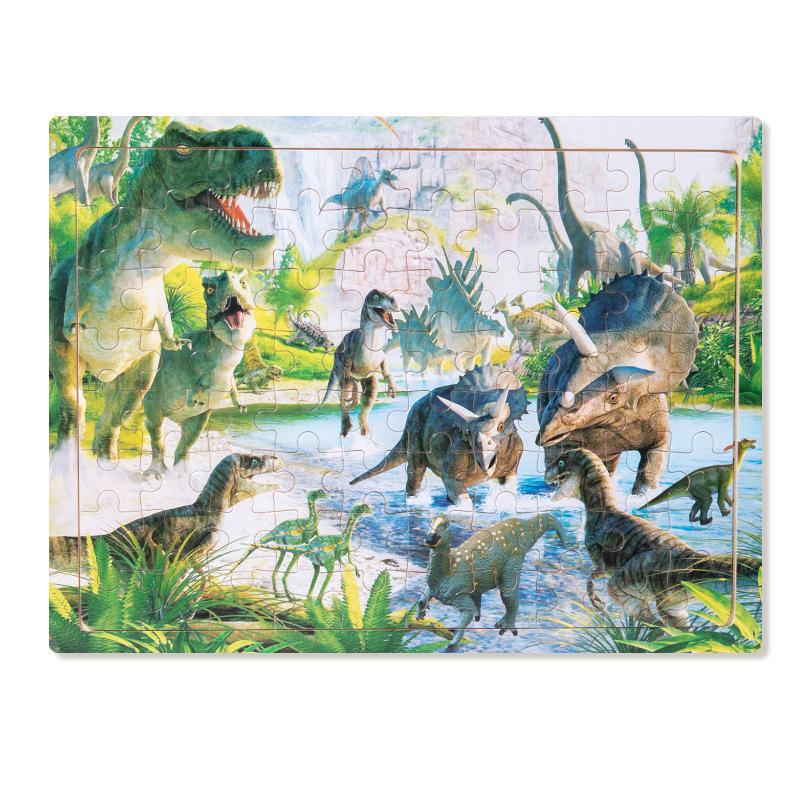 Wooden puzzle children animal cartoon fairy tale plane puzzle baby early education puzzle building block toy