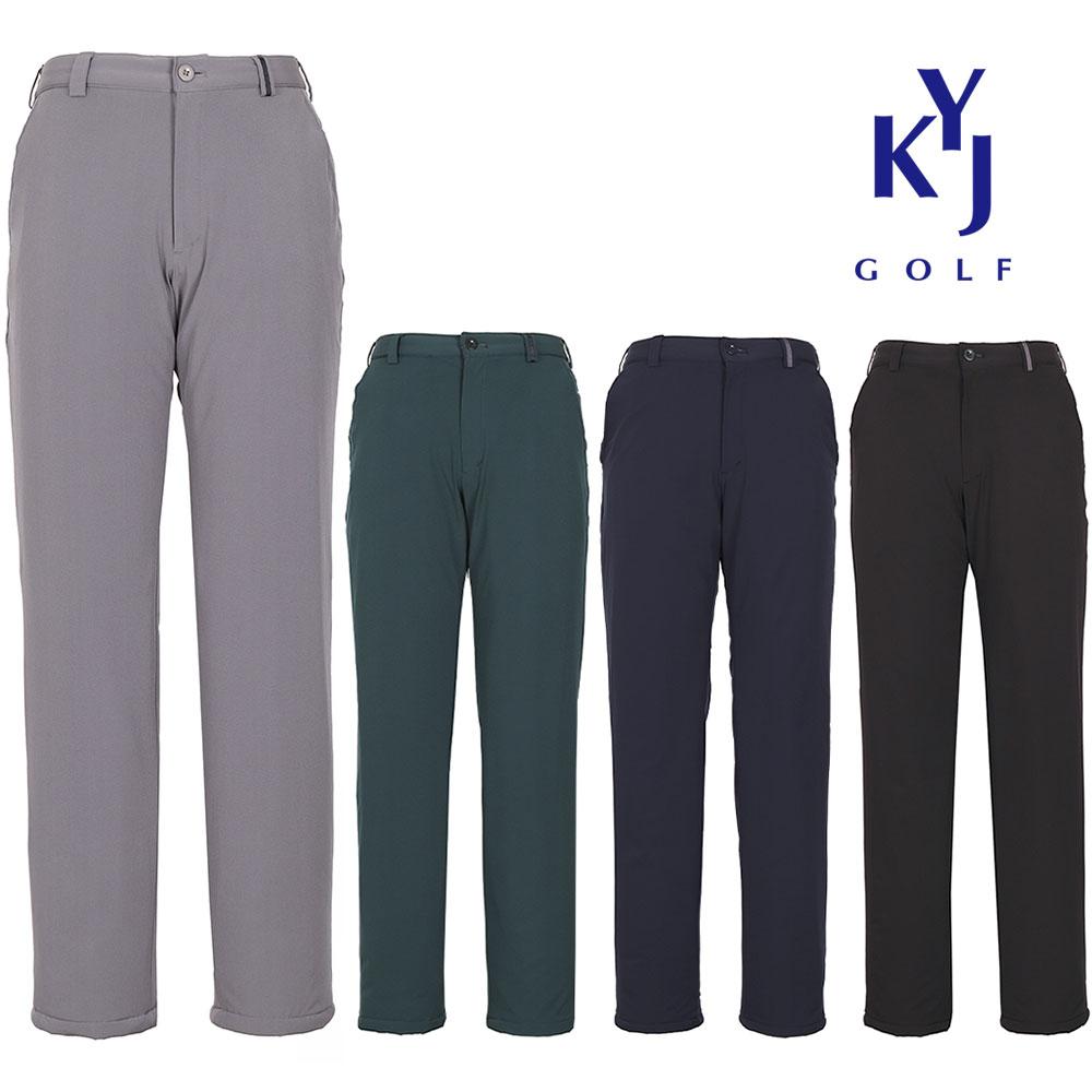 KIM YOUNG JOO GOLF Men'S Winter Windproof Spandex Simple Golf Padded Pants Knwmpt03