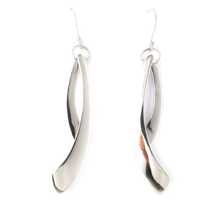 [K9536] - Silver Earrings 'Choreography'