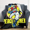 1pc Peacemaker Flannel Throw Blanket - Lightweight Soft Warm All-Season Blanket for Sofa, Bed, Travel, Camping  L1029171