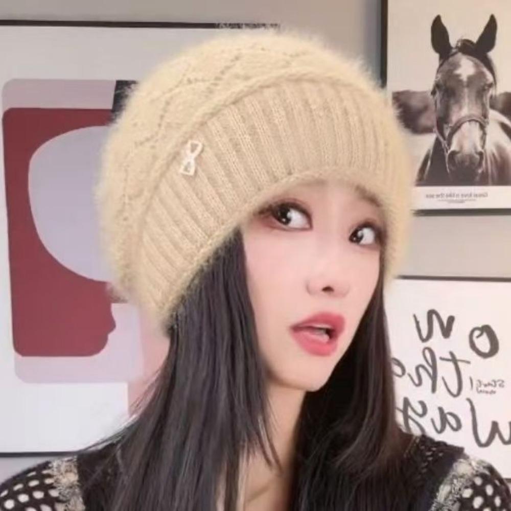Winter Double-layer Thickened Warm Hat Versatile New Women's Fashion Hat