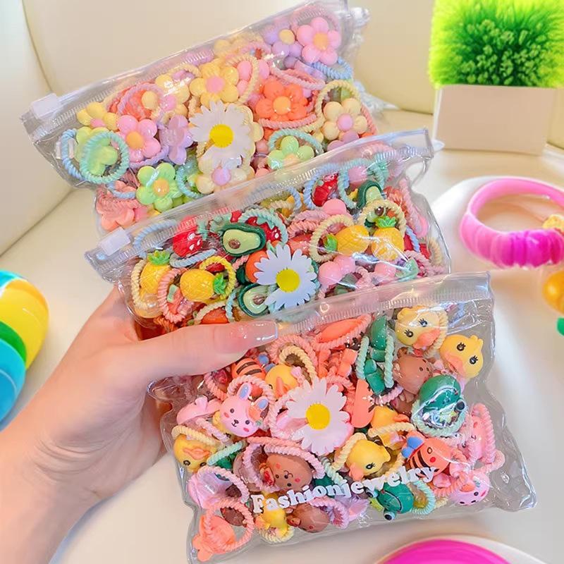 Individuelle Cartoon-Haargummis für Mädchen und Babys - Haaraccessoires & Gummibänder