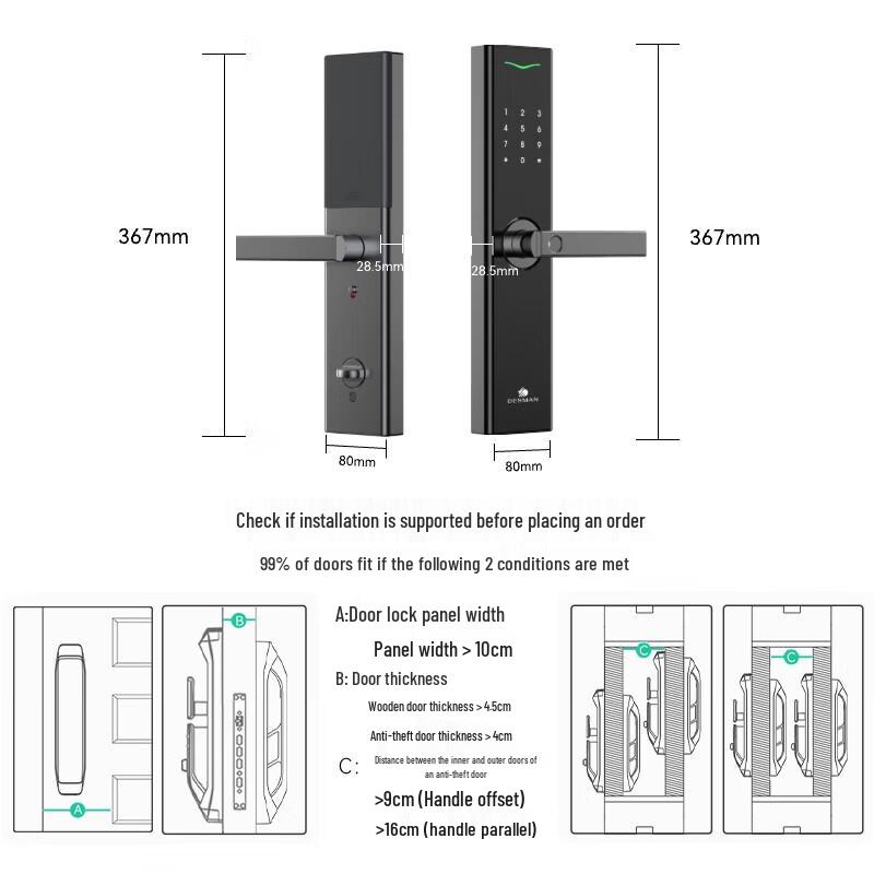 DESMAN V7 Plus Smart Fingerprint Door Lock