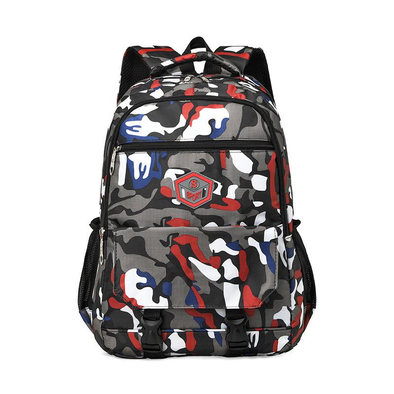 Backpack Large Capacity Junior High School Backpack Outdoor Travel Backpack Male and Female College Student School Bag