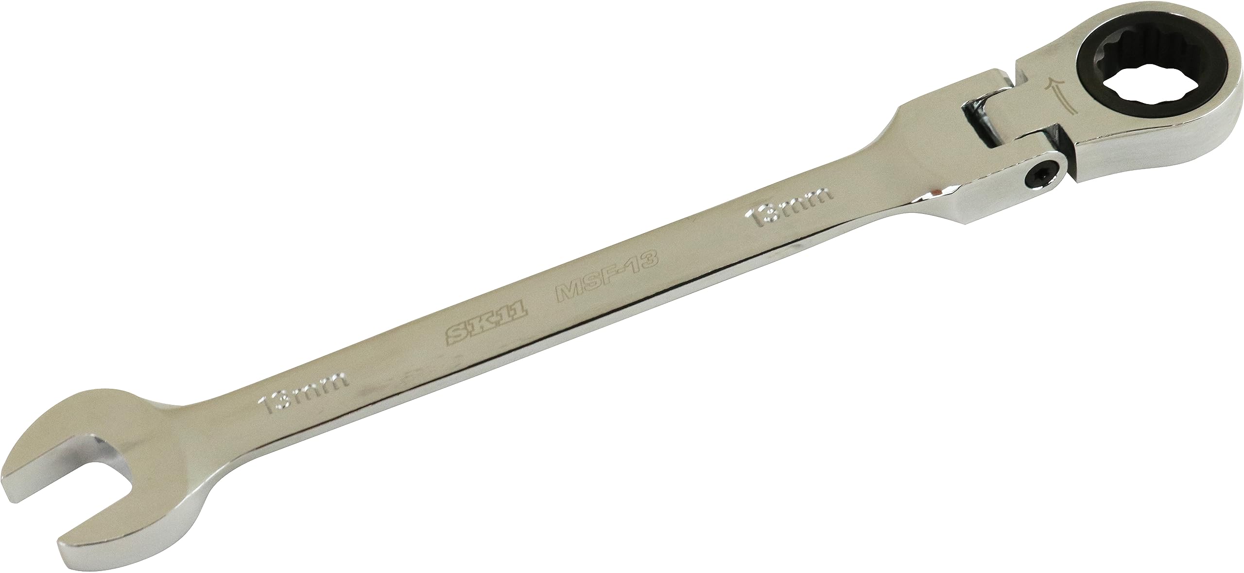 SK11 Flex Ratchet Wrench Swivel Head 13mm, 180-degree MSF-13