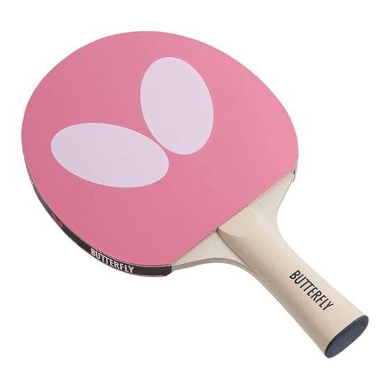 Butterfly Table Tennis Rubber Racket for Beginners and Leisure Butterfly Logo Racket with 2 Balls 77360