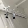 60PCS Legging Organizer For Closet Pants Hangers Space Saving Portable Stainless Steel Single Clips-B61B