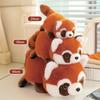 Yousheng Reversible Red Panda Plush Toy Soft Stuffed Animal for Kids Cuddling Companion Lightweight Decorative Pillow Gift for Birthday Christmas Play