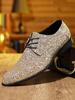 Scarpe da uomo stile britannico scarpe in pelle a punta scarpe business casual taglia grande 39-48 Scarpe in pelle