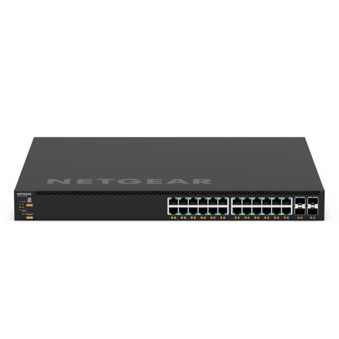 NETGEAR GSM4328 - Switch Ethernet manageable 24 ports Gigabit PoE+ 648W 4x SFP+ - Rackable