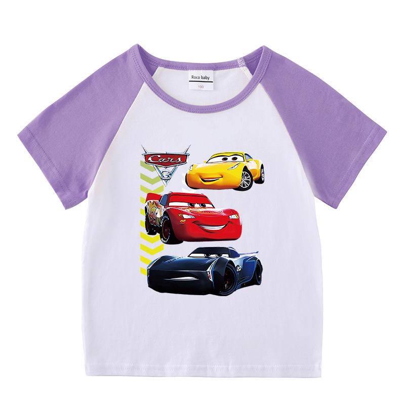 Letni komplet dwuczęściowy dla chłopca: T-shirt z krótkim rękawem i spodenki - casualowy strój sportowy