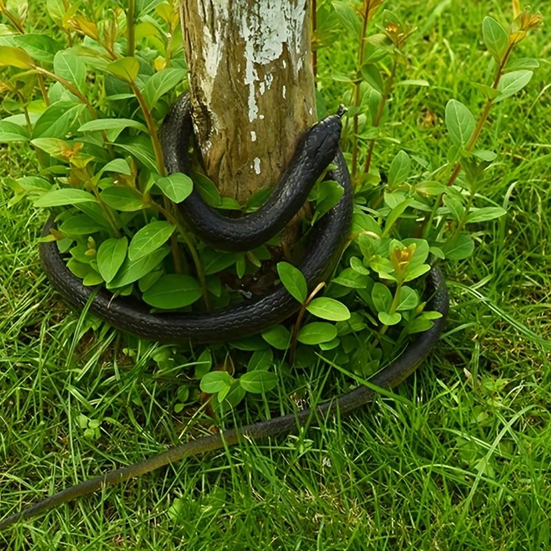 Realistic Fake Rubber Toy Snake, Black, Fake Snakes That Look Real, Prank Stuff 80cm