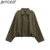BITCED Women's Pre-Spring Fashion Suede-Effect Pilot Jacket