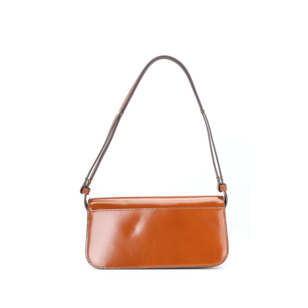 Tory Burch Robinson Logo Flap With Magnetic Snap Closure Leather Shoulder Crossbody Bag Women Bags Deep-Rust 161831-223