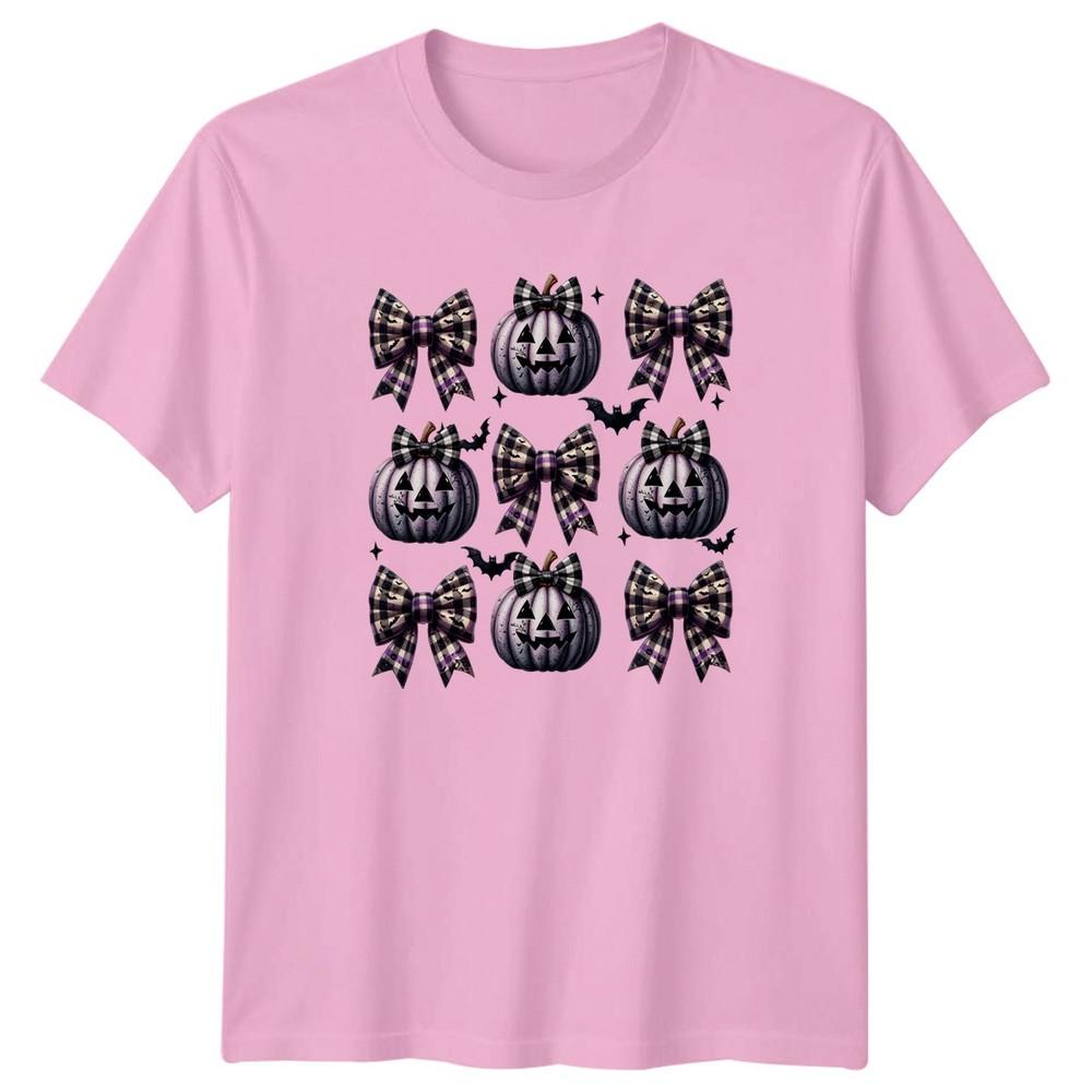 Coquette Pumpkin Bows Unisexs TShirt Coquette Aesthetic Halloween Gift For Her