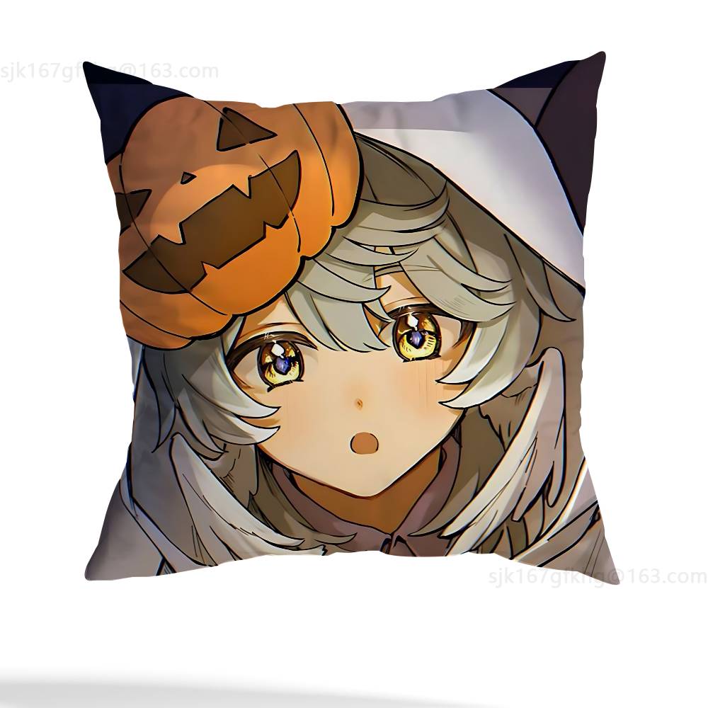 Sunday Honkai Star Rail Pillow Case Anti-dustmite Pillowcase Invisible Zipper Silky Short Plush Sofa Cushion Cover