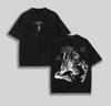 Anime Jujutsu Kaisen Fushiguro Toji Ga Washed T-shirt for Men and Women, Oversized Short Sleeve Cotton Clothing