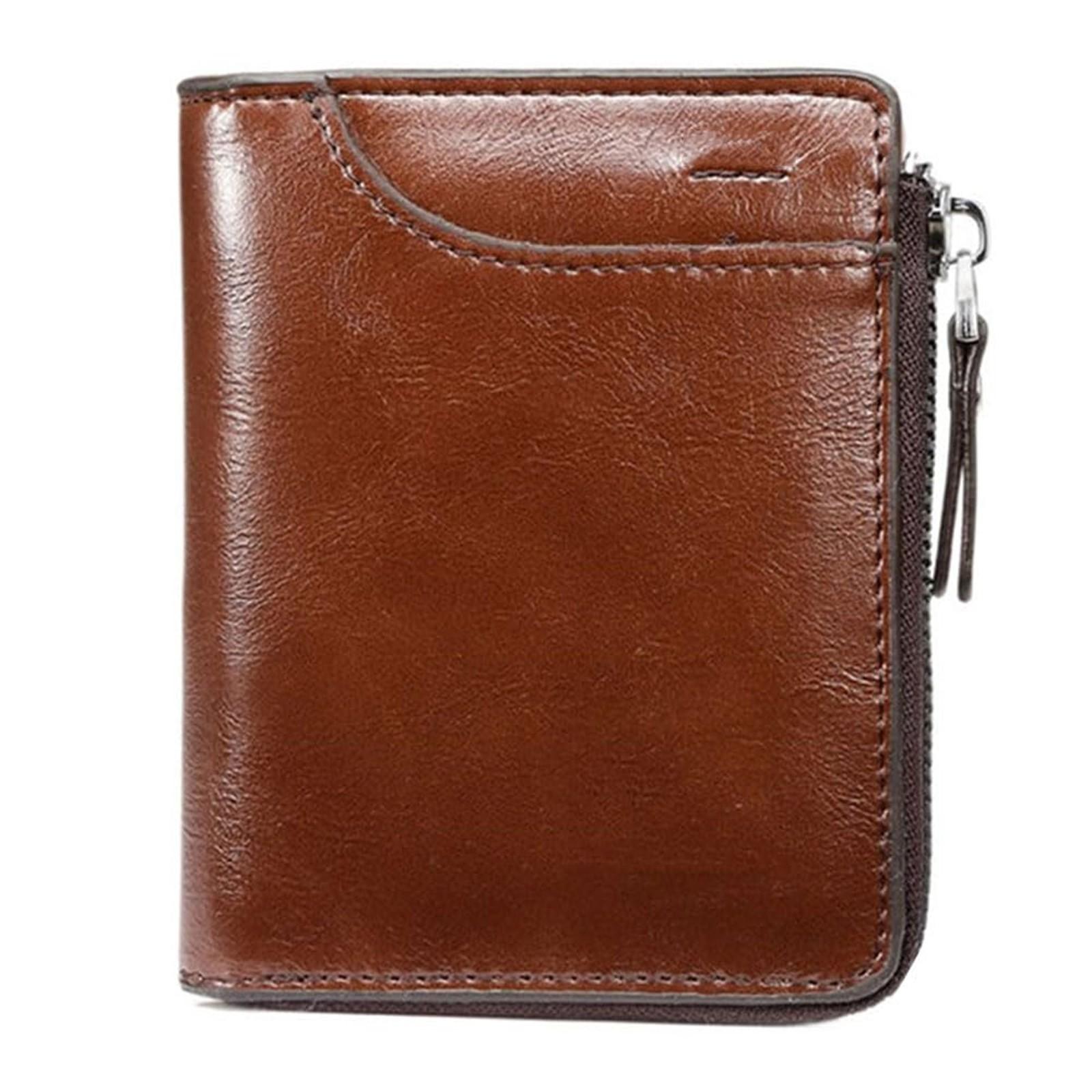 

New Men Wallet Money Bag High Quality Fashion Soft PU Leather Card Holder Hasp Coin Pocket Purse Multi-card Personalized Wallets кавовий