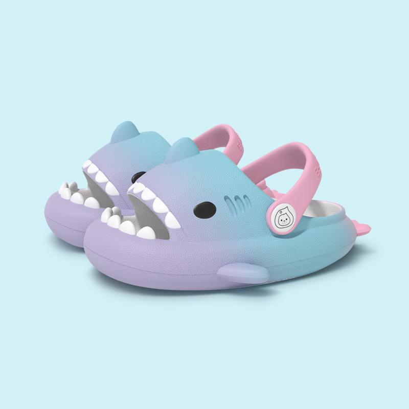 Colorful Rainbow Straps Cartoon Clogs for Kids - Cute Outdoor Sandals for Boys & Girls