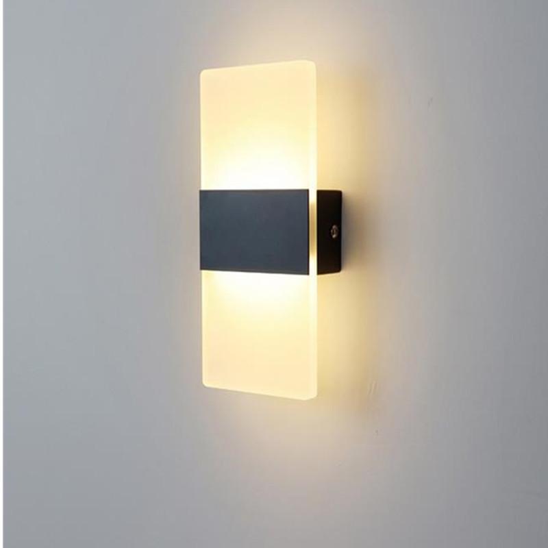 Modern Simplicity Led Wall Lamp Warm White Light for Bedroom Bedside Sconce Stairs Lighting Wall Light Fixture Bathroom Lamp