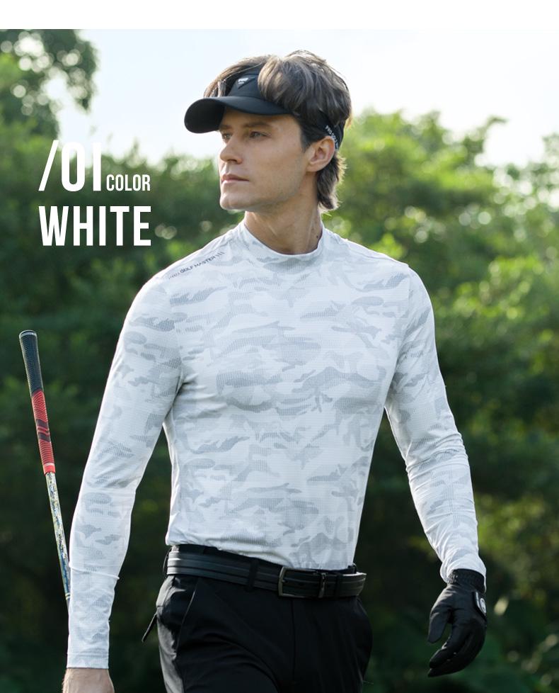 Men's PGM2026 Long Sleeve Golf Base Layer - High Stretch, Breathable Mesh