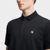 Fila Heritage Simple Classic Casual Versatile Comfortable Short Sleeve Polo Shirt Men Tops Black F51M628101FBK