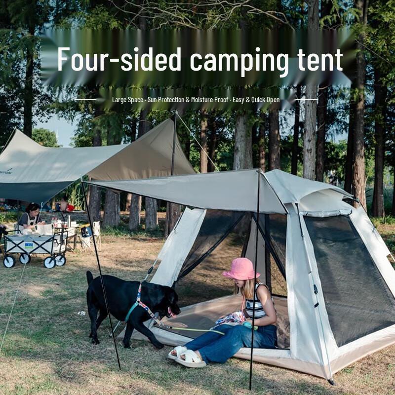 He Dawu Automatic Quick-Open 3-4 Person Camping Tent