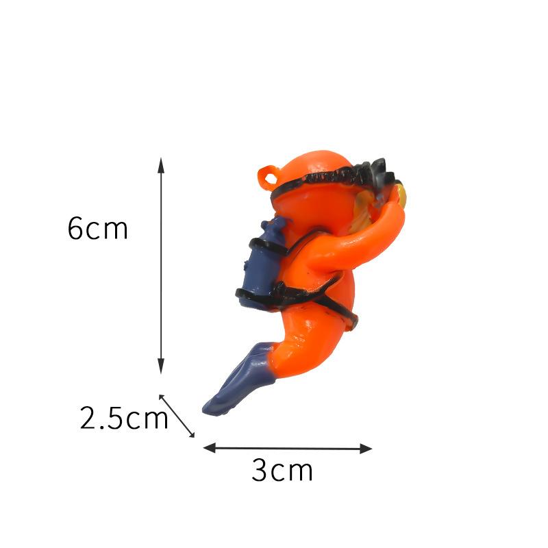 Cartoon Fish Tanks Decor Mini Diver Simulated Floating Mermaid Aquarium Fish Tank Decoration Pendant Aquarium Accessories