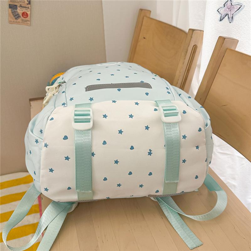 Star Backpack Middle School Students' Lightweight Schoolbag Women's Large Capacity Backpack