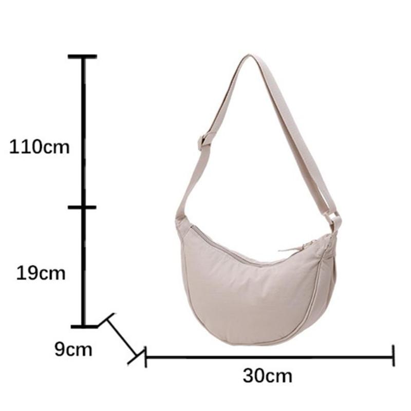 Versatile Nyl Crescent Shoulder Crossbody Bag Lightweight, Durable, Stylish 20+ Vibrant Color for Everyday Use, Travel, Outing