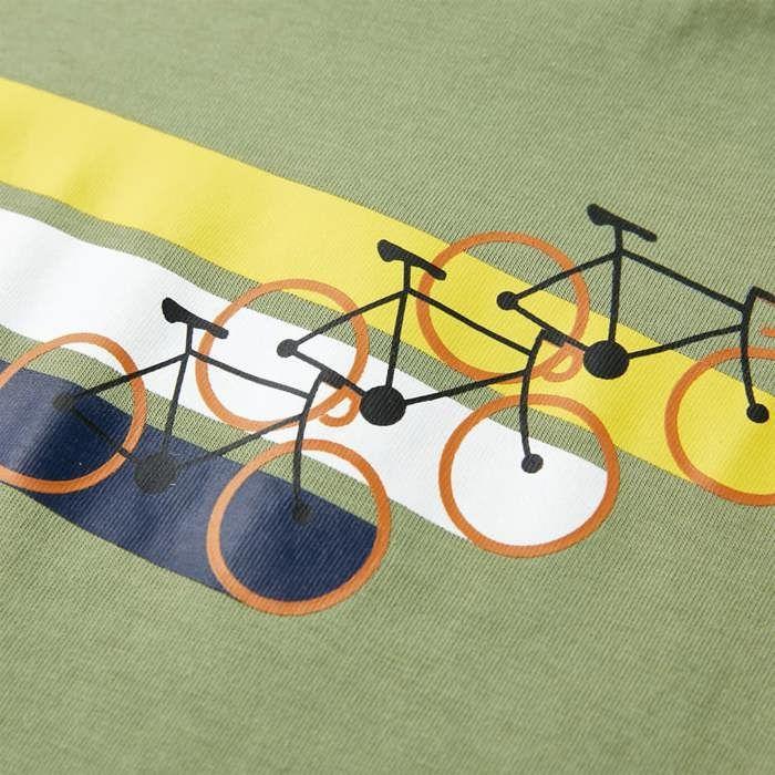 T-shirt pour enfants avec manches courtes kaki clair 92/104/116/128/140